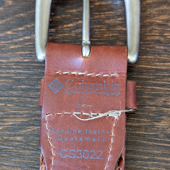 Columbia Multicolor Needlepoint Embroidered Unisex Belt - Picture 3 of 7